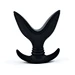 Dingfoo Black Color V Shaped Silicone Anal Plug Expander Easy Cleaning